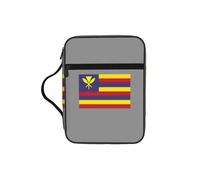 KLJnmbb Bolsa de almacenamiento de la Biblia impermeable con estampado de bandera del Reino de Hawái, organizador religioso, soporte de las Escrituras para viajes a la iglesia