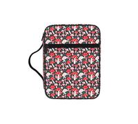 KLJnmbb Bolsa de almacenamiento de la Biblia impermeable con estampado de setas rojas y blancas, organizador religioso, soporte para las Escrituras para viajes a la iglesia