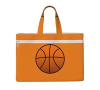 KLJnmbb Bolsa de lona con estampado de baloncesto para documentos, suministros de oficina, viajes, bolsas de hombro