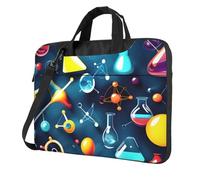 KLJnmbb Bolsa práctica con estampado abstracto de ciencia química, elegante y protectora, versátil bolsa suave para mujeres y hombres, Black, 14 inch