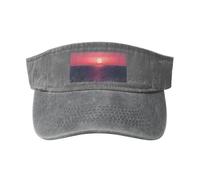 KLJnmbb Bright Moon at Sea - Gorra de béisbol clásica lavada con estampado hippie para uso diario, para actividades al aire libre, gris, Talla única