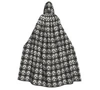 KLJnmbb Capa con capucha con estampado de cuervo negro con pájaros en una rama para cosplay, carnaval, fiesta, unisex, para eventos de actuación