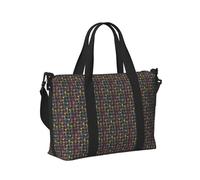 KLJnmbb Colorido bolso de mano de viaje con estampado de pata de perro, para mujeres y hombres, correa de hombro para fin de semana, escapada, gimnasio, vacaciones