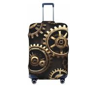 KLJnmbb Cool Steampunk Gears - Funda universal para maleta, protector de equipaje, elástica, lavable, funda para equipaje de viaje, Black, S