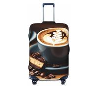 KLJnmbb Delicious Coffee Print - Funda universal para maleta, protector de equipaje, elástica, lavable, funda para equipaje de viaje, Black, XL