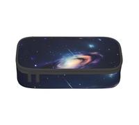 KLJnmbb Estuche de viaje con estampado de galaxia en el universo de 8.3 x 2 x 3.7 pulgadas, bolsa de almacenamiento funcional para suministros de oficina