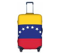 KLJnmbb Funda para maleta con estampado de bandera de Venezuela, elástica, lavable, antiarañazos, a prueba de polvo, elegante, White, M