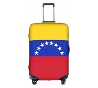 KLJnmbb Funda para maleta con estampado de bandera de Venezuela, elástica, lavable, antiarañazos, a prueba de polvo, elegante, White, XL