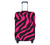 KLJnmbb Funda para maleta con estampado de cebra, tigre, leopardo, rosa, elástica, lavable, antiarañazos, a prueba de polvo, elegante, White, S