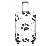 KLJnmbb Funda protectora universal para maleta, elástica, lavable, con estampado de huellas de perro, Black, XL