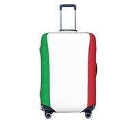 KLJnmbb Funda universal para maleta, con estampado de bandera de Italia, protector de equipaje, elástica, lavable, funda para equipaje de viaje, Black, L