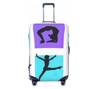 KLJnmbb Funda universal para maleta de viaje con estampado de juegos de gimnasia, elástica, lavable, Black, L