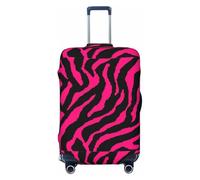 KLJnmbb Funda universal para maleta, diseño de cebra, tigre, leopardo, rosa, protector de equipaje, elástica, lavable, funda para equipaje de viaje, Black, XL