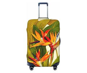 KLJnmbb Funda universal para maleta, diseño de pájaro tropical del paraíso, protector de equipaje, elástica, lavable, funda para equipaje de viaje, Black, M