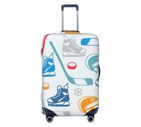KLJnmbb Hockey Elements - Funda protectora universal para maleta, elástica, lavable, con estampado creativo, Black, M