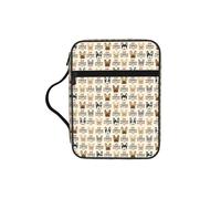 KLJnmbb I Love - Bolsa de almacenamiento de la Biblia impermeable con estampado de bulldog francés, organizador religioso, soporte para las Escrituras para viajes a la iglesia