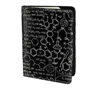 KLJnmbb Ilustración abstracta de ciencia química, impresión 3D de 5.5 pulgadas, cartera de documentos de viaje, segura, compacta, elegante para hombres y mujeres