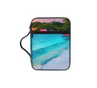 KLJnmbb Jamaica Beach - Bolsa de almacenamiento impermeable para Biblia, organizador religioso, soporte para las Escrituras para viajes a la iglesia