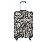 KLJnmbb Maleta elástica universal con estampado de mar de fútbol, funda protectora de equipaje, vacaciones, viajes, Black, M, Equipaje de mano