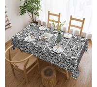 KLJnmbb Mantel rectangular versátil con estampado de calendario maya del fin del mundo, 137 x 183 cm, impermeable, reutilizable, paño de comedor para cocina