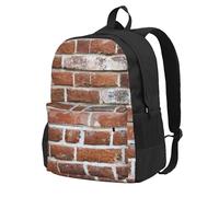 KLJnmbb Mochila de gran capacidad con impresión de pared de ladrillo viejo, ligera, senderismo, aventuras al aire libre, viajes diarios