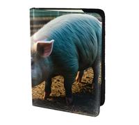 KLJnmbb Pigs in Farm - Cartera de viaje para pasaporte de 5.5 pulgadas, segura, compacta, elegante para hombres y mujeres