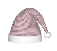 KLJnmbb Sombrero de elfo de Navidad rosa con estampado de bola de Navidad para niños y adultos, para fiestas de vacaciones, invierno, Navidad, Año Nuevo