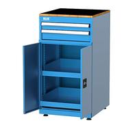 KLK Armario industrial profesional con 2 cajones y 2 baldas extraibles