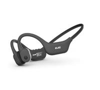 KLKE Auriculares de conducción ósea de oreja abierta para correr, auriculares deportivos Bluetooth con luz de seguridad trasera, modos duales, ajuste ajustable, impermeabilidad IP66, micrófono, tiempo