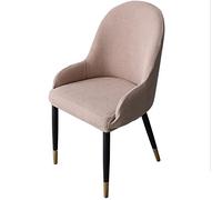 klkjk 1/2/4/6 Pack Comedor Sillas Cubiertas con Brazos Respaldo Elásticas Oficina Fundas para Sillas Estilo Nórdico Salón Fundas Sillas,para La Sala Estar Restaurante Hotel Negro