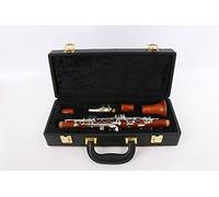 KLKL Clarinete Clarinet Professional Rosewood Clarinet Golden Plated Key BB Key 17 Clave Clarinete estándar