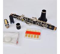 KLKL Clarinete Clarinete EB Tone Clarinet Material del Cuerpo De Goma Duro EB Clarinete estándar