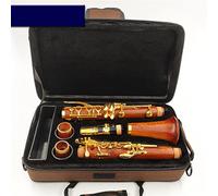 KLKL Clarinete Clarinete Profesional de Madera roja BB Rosewood Clarinet Silvering Keys SIB SIB Klarnet Clarinete estándar (Color : 03)