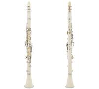 KLKL Clarinete Color Abdominales Clarinet 17-B Plana Blanco Clarinete Clarinete Bolso De Tela Clarinete estándar