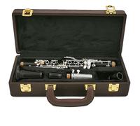 KLKL Clarinete Nuevas Teclas EB 17 Professional Clarinet Ebony Wood Clarinet Plateado Key E Piso Dulce Tono Clarinete estándar (Color : Army Green)