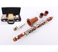 KLKL Clarinete Nuevo Clarinete Professional Rosewood Solid Wood Plateado Key EB Flat Clarinet 17 Key Buffet Keys Clarinete estándar