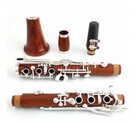 KLKL Clarinete Rojo Madera Profesional Clarinete Rosewood BB Claves Chapado En Oro SIB Klarnet Clarinete estándar