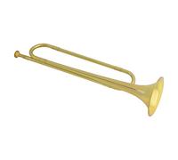 KLKL Trompetas estándar Battle Battle Battle Trumpet Latón Instrumento Musical Banda Escuela Cavalería Principiante Orquesta Militar Bugle Llamada A Cargo (Color : Golden)