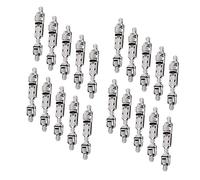 KLKNE 20 piezas de caña de pescar Portacarretes de pesca Asiento de carrete de pesca Soporte de puente de la rueda de pesca de la barra titular de clip