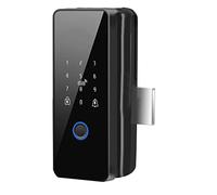 KLKNE Tuya - Cerradura de puerta inteligente WiFi impermeable con dactilares para puerta de cristal, estilo 3