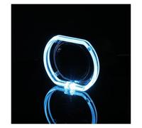 KLKWSFGFZK Anillos halo LED 2 Uds LED Ojos De Ángel Halo Anillo Lámpara 9-36V Luz Guía Cuadrada Niebla Coche Circulación Diurna DRL Luces Decorativas Kit halos para faros(Ice Blue,120mm)