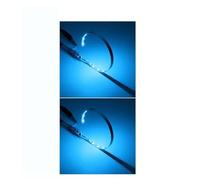 KLKWSFGFZK Anillos halo LED 360 Grados LED APP Bluetooth Devil Demon Eyes Coche Motocicleta 2,5 3,0 Pulgadas Proyector Lenscar Angel Eye DRL Kit halos para faros(2pcs Ice blue)
