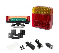 KLKWSFGFZK Conjunto Luz Trasera Para Caravana RV Camión Magnético Euro/US Inalámbrico/con Cable LED Luz Trasera Señal De Advertencia Lámpara Freno Faro Trasero LED(US Wireless)