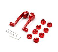KLKWSFGFZK Elevalunas Coche Manivela Manual Para Ventana De Coche Elevador Vidrio Modificado Minivan Furgoneta Color Azul 1 Par Delantero Izquierdo Con Motor(Red)