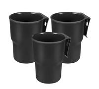 KLKWSFGFZK Expansor De Portavasos Portavasos De Almacenamiento Multifuncional para Coche Eléctrico Ventilación Aire Estante Fijo para Bebidas Botella Agua Soporte para Bebidas(3pcs Black)