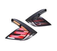 KLKWSFGFZK Faro Trasero LED Para Civic Hatchback Type-R 2016 2017 2018 2019 2020 2021 LED Señal De Giro Dinámica Conjunto Lámparas Traseras Negras Advertencia De Seguridad