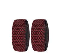 KLKWSFGFZK Forro De Manillar Para Moto Cinta De Manillar Bicicleta Carretera Gel Sílice Antideslizante Barra Absorción Impacto EVA Accesorios Enchufe Final Para Ciclismo(Red)