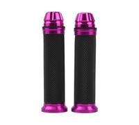 KLKWSFGFZK Forro De Manillar Para Moto Empuñaduras De Barra Manillar Goma Antideslizante 7/8 ''1 Par Bicicleta Motocicleta Mano(Purple)
