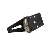 KLKWSFGFZK Luz Trasera Moto Con Soporte De Matrícula Luces LED De Freno Para Guardabarros Trasero Motocicleta Soporte Placa Matrícula Luz Trasera Universal 12V Impermeable(Smoky)