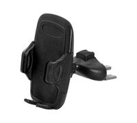 KLKWSFGFZK Porta Teléfono Bicicleta Soporte para Teléfono Celular con Ranura para CD Y Rejilla Ventilación para Automóvil para Inteligente Soporte Teléfono Moto(Black)